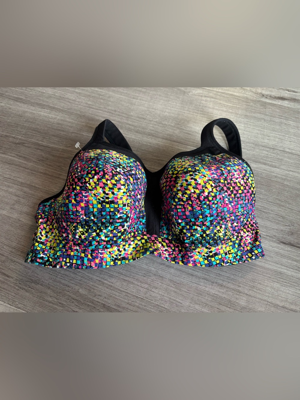Panache Black Multicolor Mosaic Underwire Bra